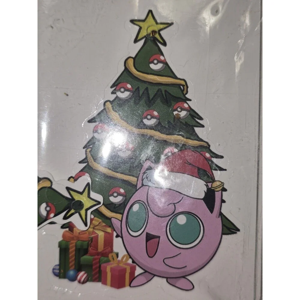 12pc Pokémon Christmas Tree Set Glossy Plastic Multicolor Pikachu